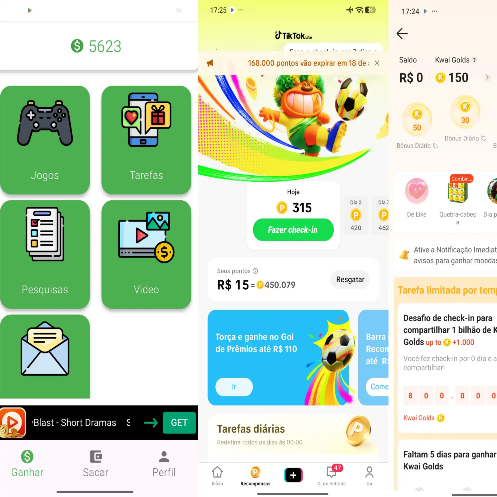 Top 3 Apps Que Pagam no Pix em 2026: Kwai, TikTok Lite e CashingApp